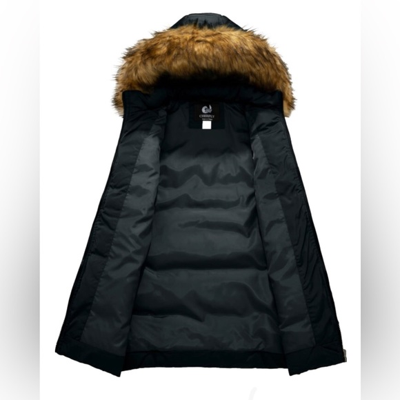 NWT CHERFLY Women’s Long Length Puffer Coat - Picture 10 of 16